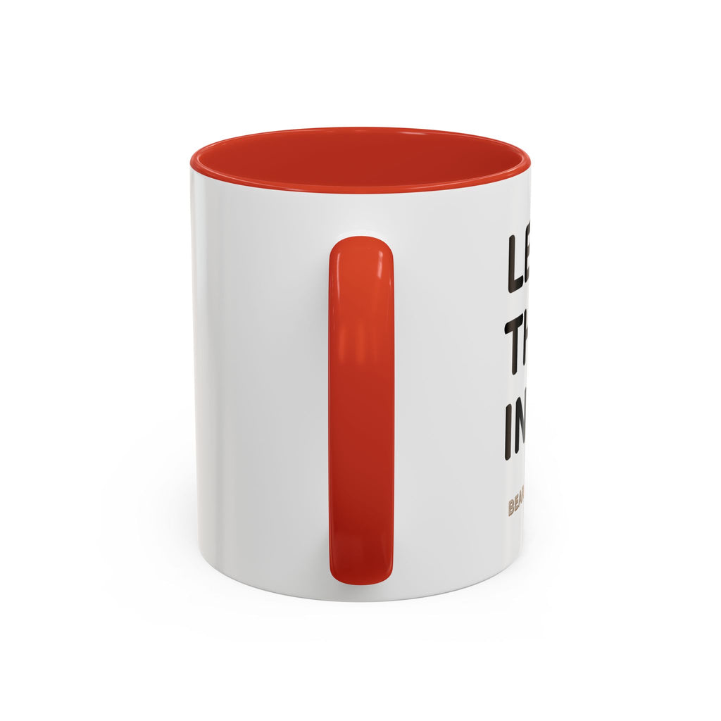 Christian Coffee Mug — "Let's Put Jesus First" Accent Ceramic Mug (11/15 oz)