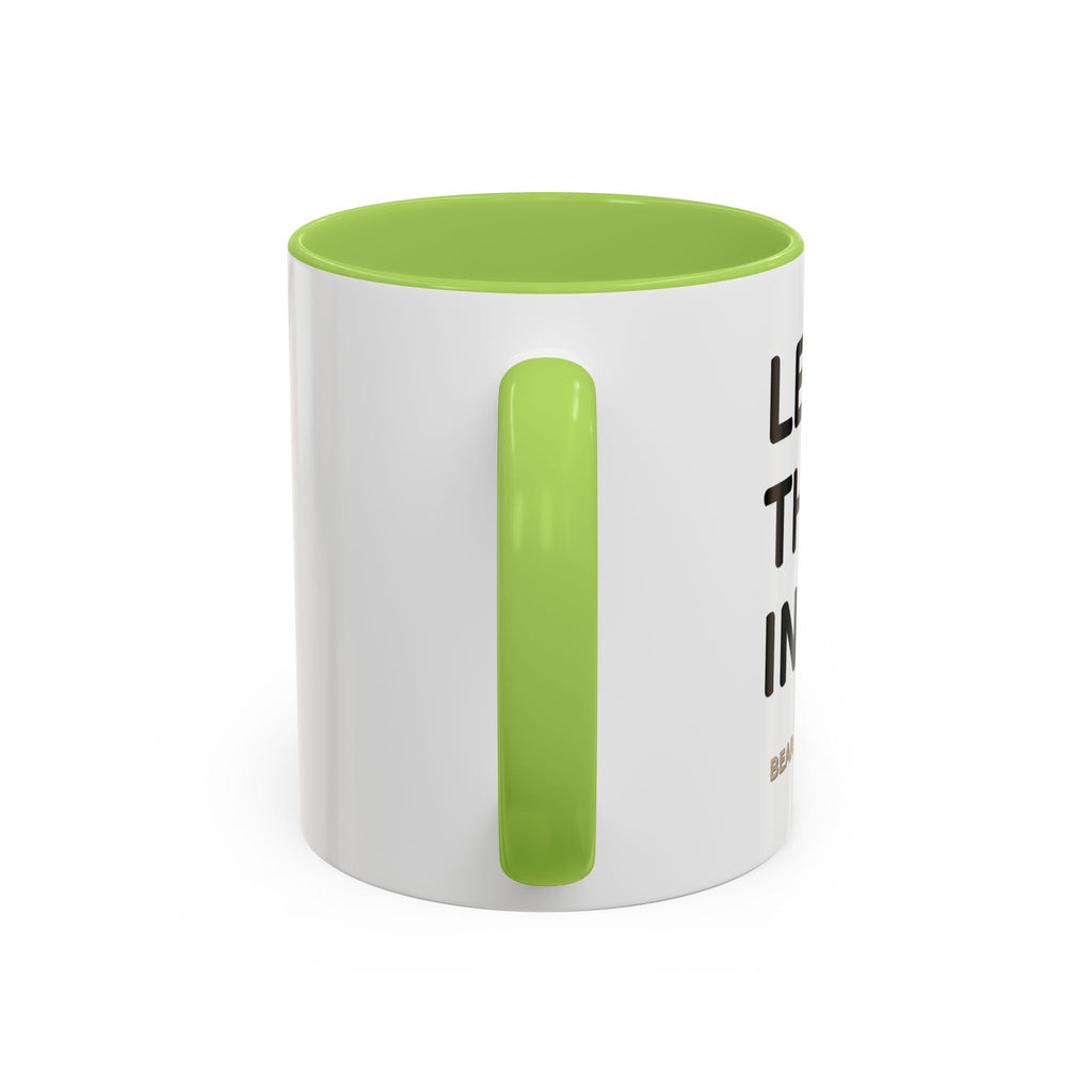Christian Coffee Mug — "Let's Put Jesus First" Accent Ceramic Mug (11/15 oz)