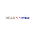 Bear & Freedom Kiss-Cut Sticker — Patriotic Decorative Decal for Laptops, Water Bottles, Journals