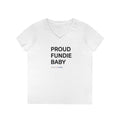 Proud Fundie Baby V-Neck Tee — Feminist Christian Statement Shirt