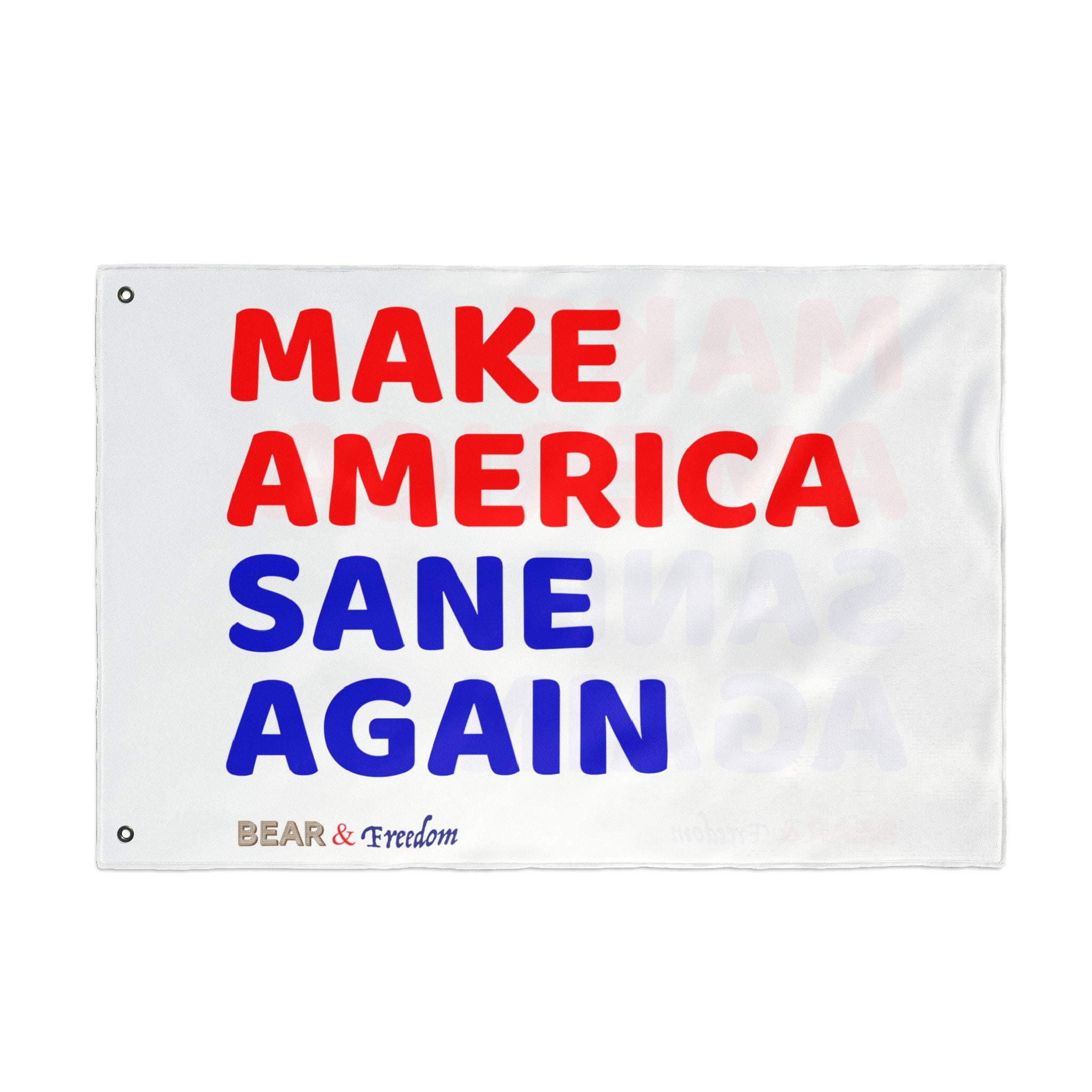 Make America Sane Again Flag — Double-Sided Political Garden Banner