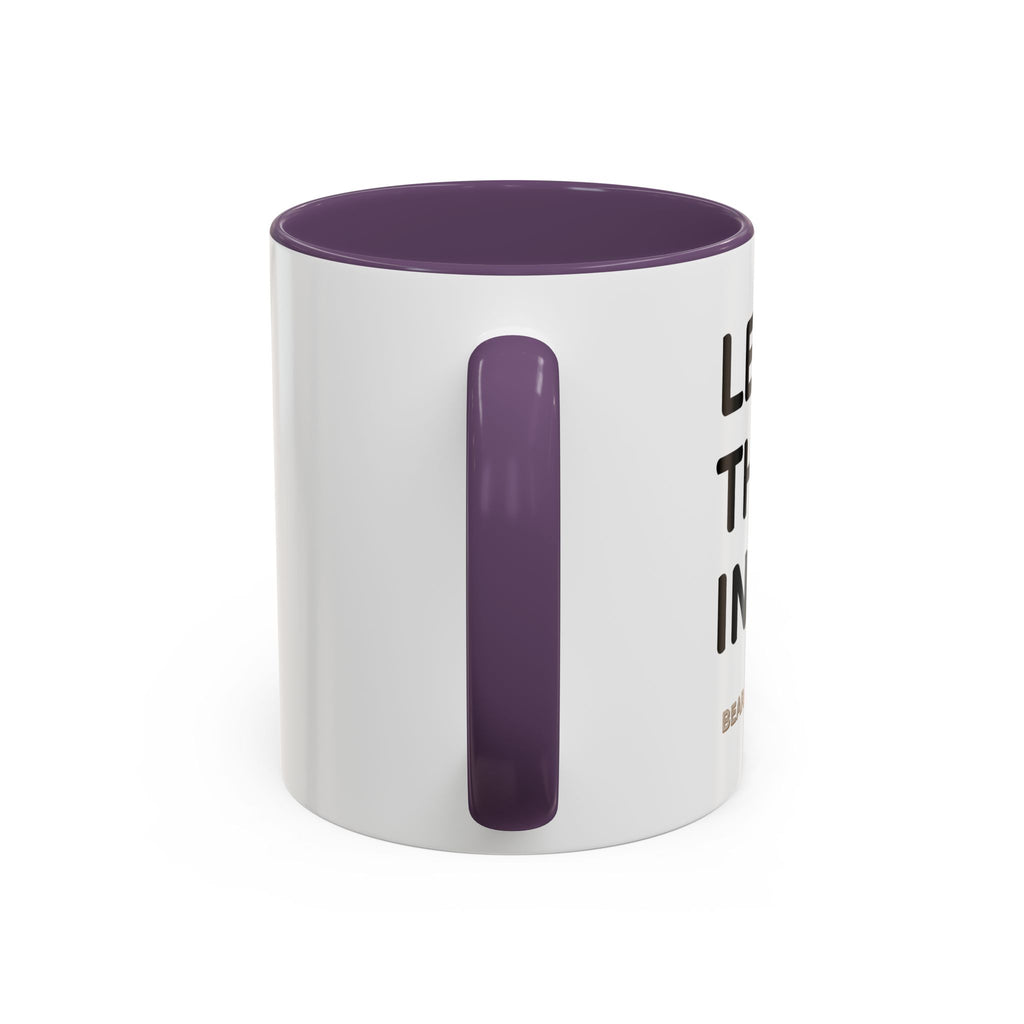 Christian Coffee Mug — "Let's Put Jesus First" Accent Ceramic Mug (11/15 oz)
